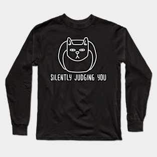 Cat Loaf, Silently Judging you, Cute and funny T-shirt Long Sleeve T-Shirt